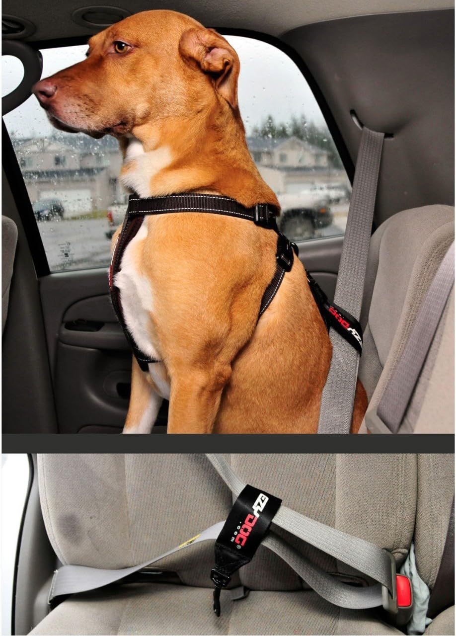 EzyDog Universal Dog Seat Belt Restraint for Cars – Durable Easy to Use Seatbelt Attachment for Dog Harness with Superior Strength and Nylon Webbing - Image 4