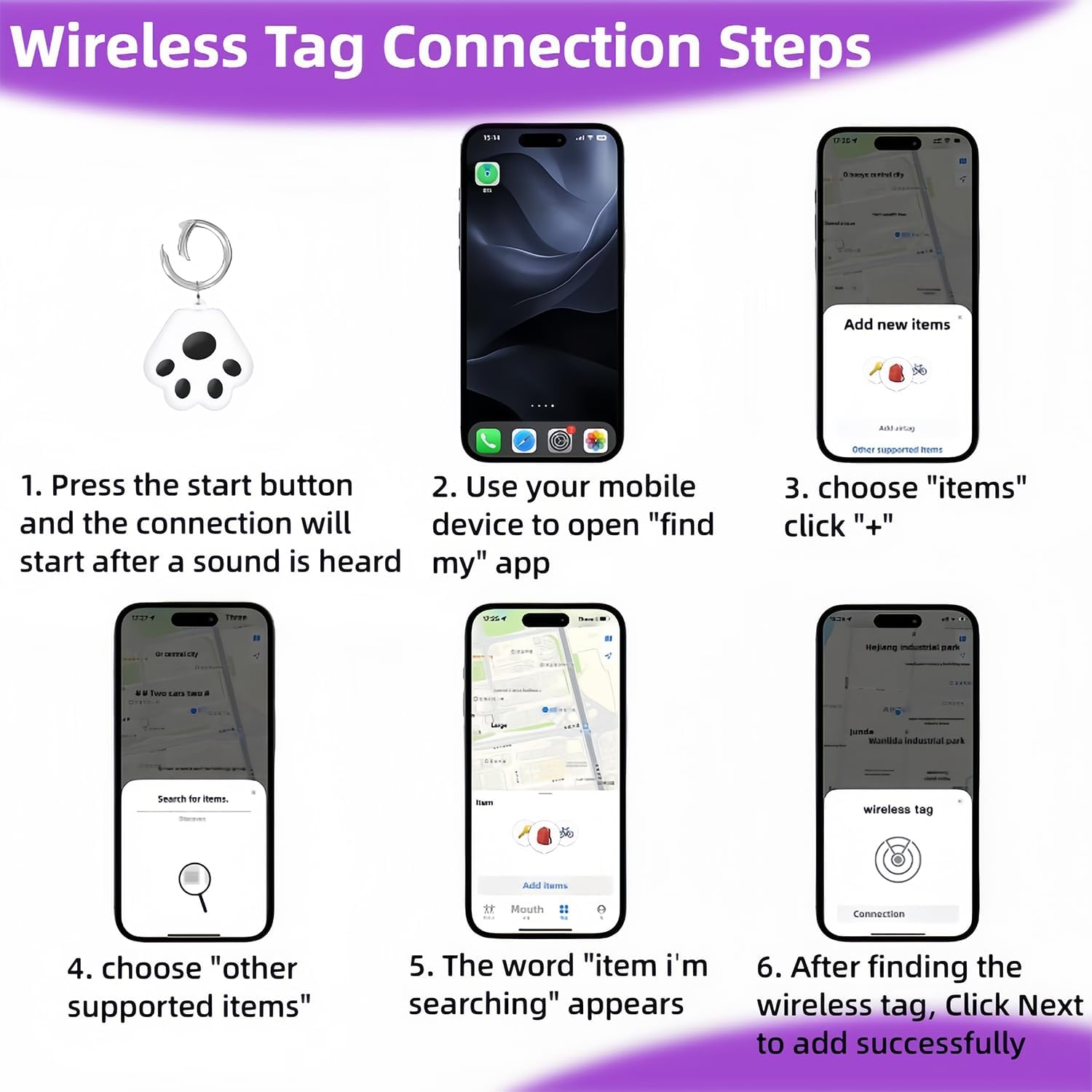 GPS Tracking & Calming Dog Collar - for New Environment Adaptation Anti-Loss Anxiety Relief, Lasts 60 Days, Adjustable(25in) Collar for Small/Medium/Large Dogs (4 Pack + 1Tracker) - Image 7