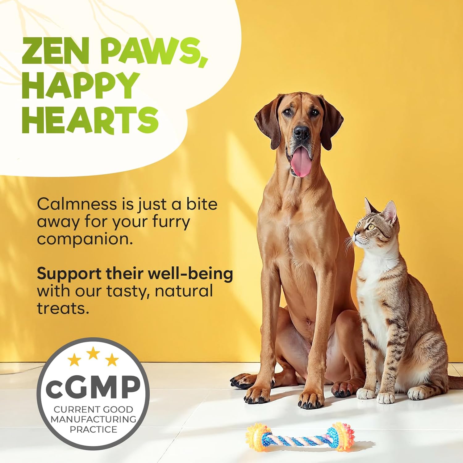 ZENO Hemp Calming Chews for Dogs Anxiety 200 pcs - Chicken Flavored - Anxiety Relief - Calming Chews Treats - Melatonin for Dogs - for Stress, Travel, Check-up, Barking or Grooming - Image 4