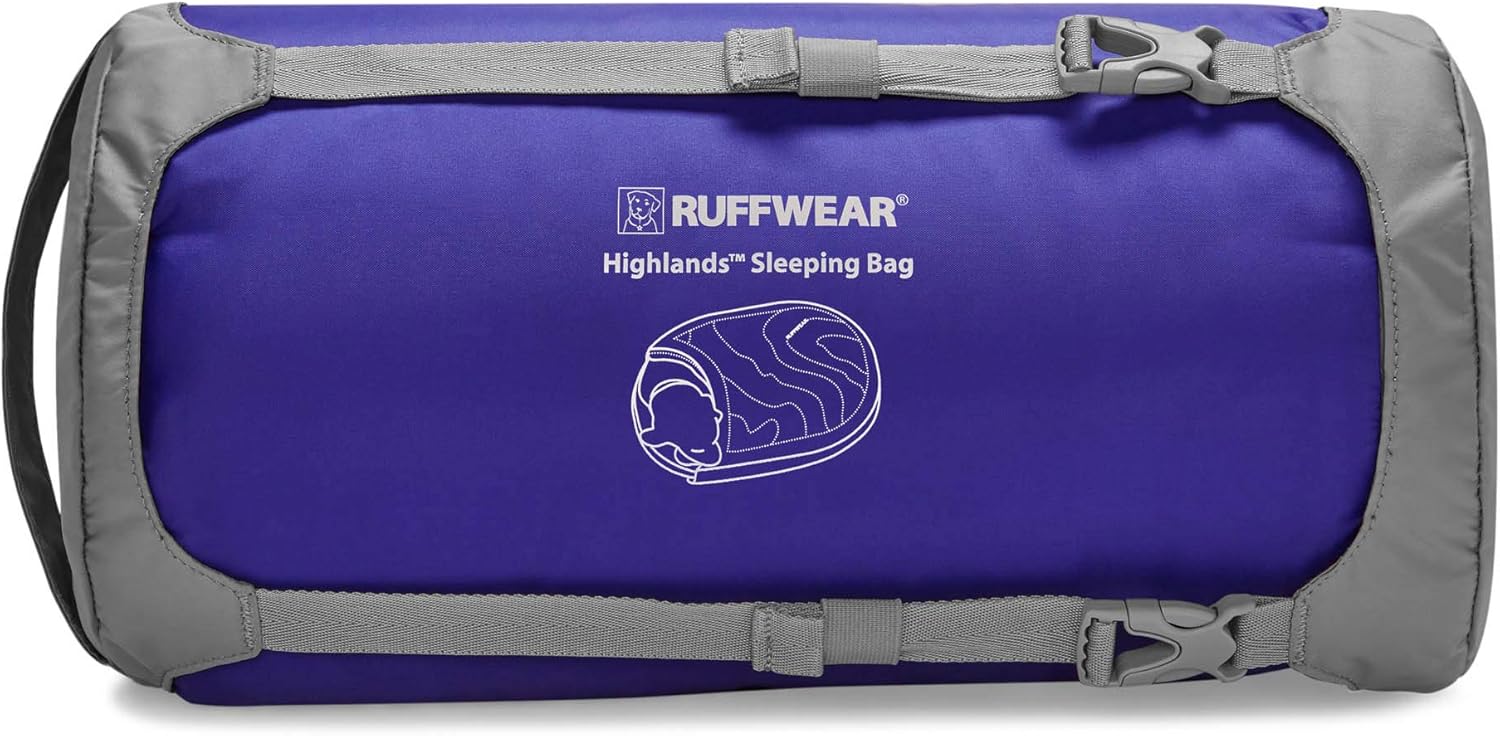Ruffwear, Highlands Dog Sleeping Bag, Water-Resistant Portable Dog Bed for Outdoor Use, Huckleberry Blue, Large - Image 5