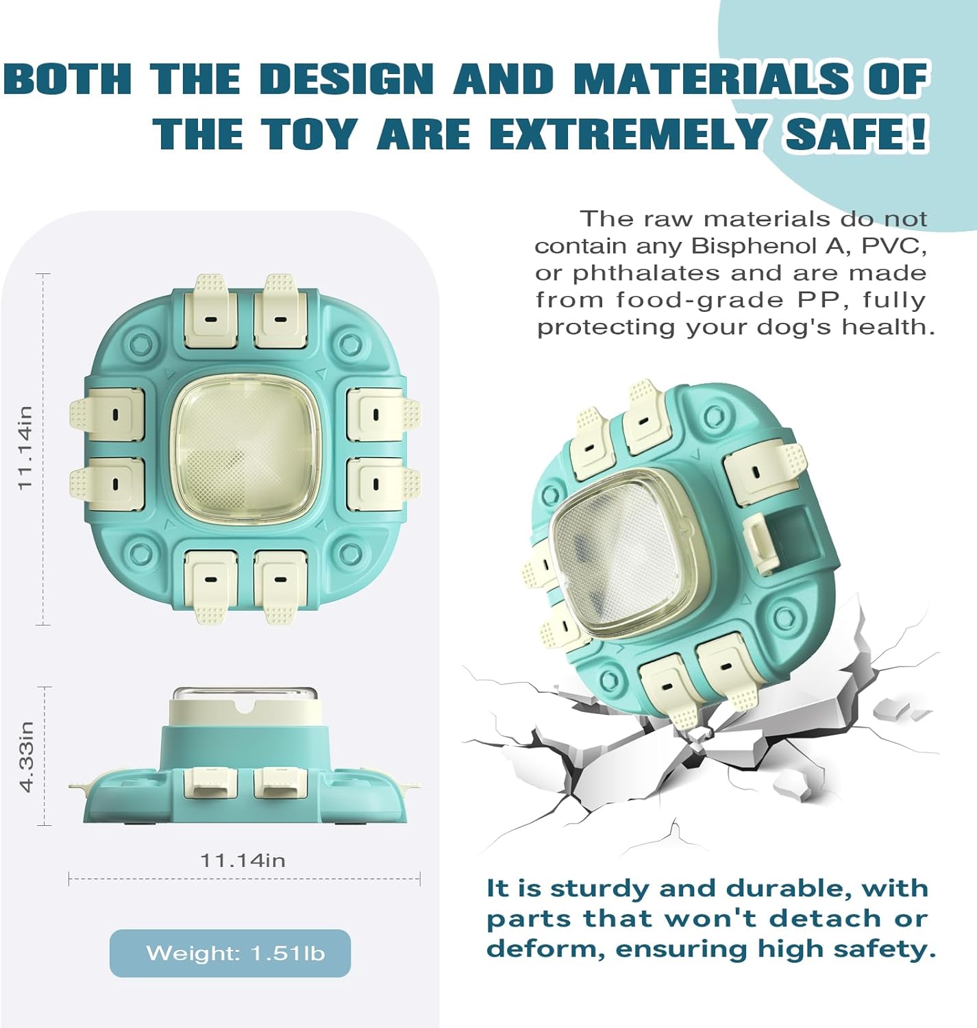 Dog Puzzle Toy 2 Levels, Dog Treat Puzzle Slow Feeder, Interactive Enrichment Toys for Boredom and Mental Stimulation - Image 3