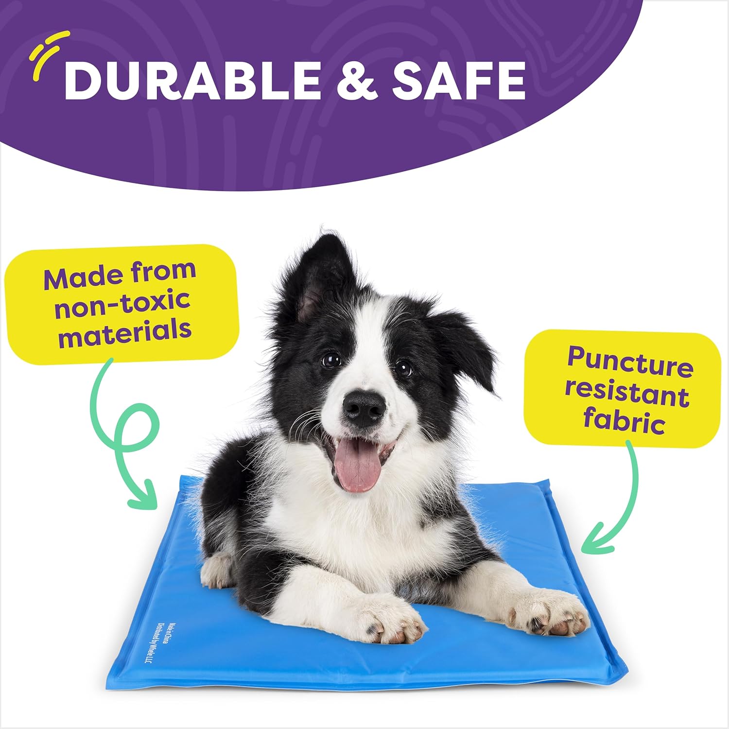 Hertzko Dog Mat & Chew Toy Set – Gel Pad with Innovative Gel Technology – Portable, Non-Toxic Pet Mat for Small to Medium Dogs & Cats up to 55 lbs – Ideal for Hot Days, Indoor & Outdoor Use - Image 5