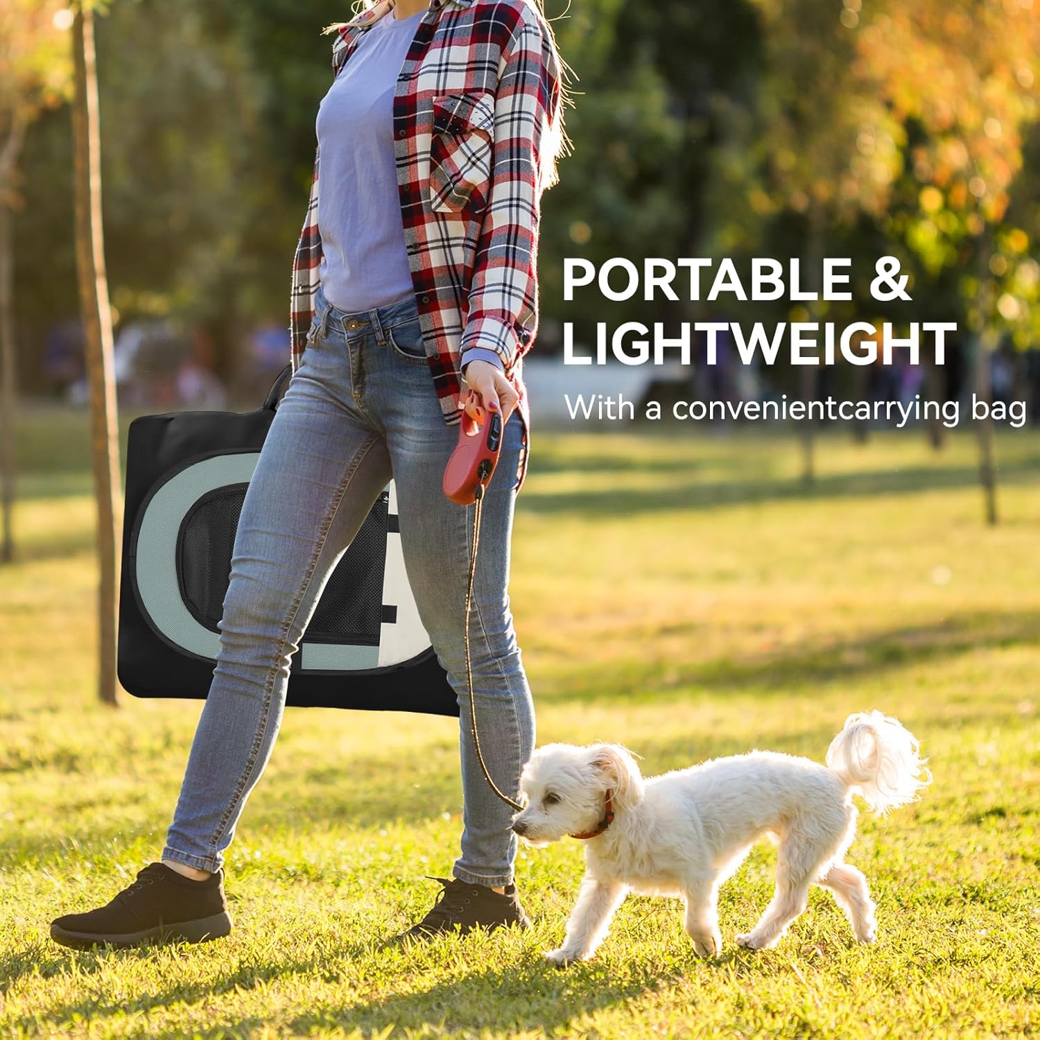 Dog Cat Playpen, Puppy Pet Playpen Indoor for Small Dogs Tent Crates Cage Outdoor, Portable Pop Up Dog Kennel Playpen with Carrying Case for Dogs/Cats/Rabbits, Removable Zipper Top, Grey - Image 6