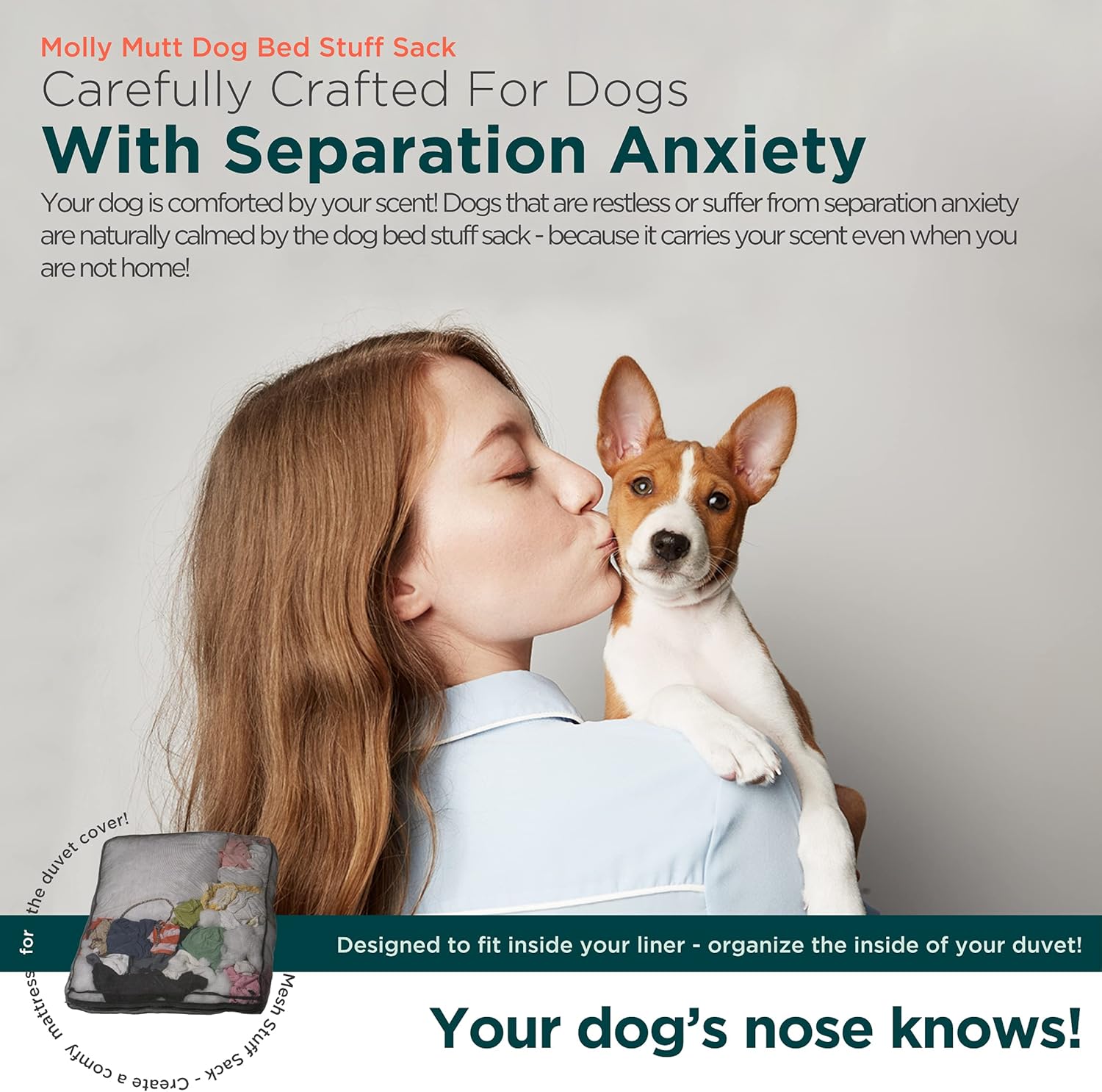 molly mutt Dog Bed Stuff Sack, Huge - Durable, Washable, 45.0"L x 36.0"W x 5.0"Th - Image 3