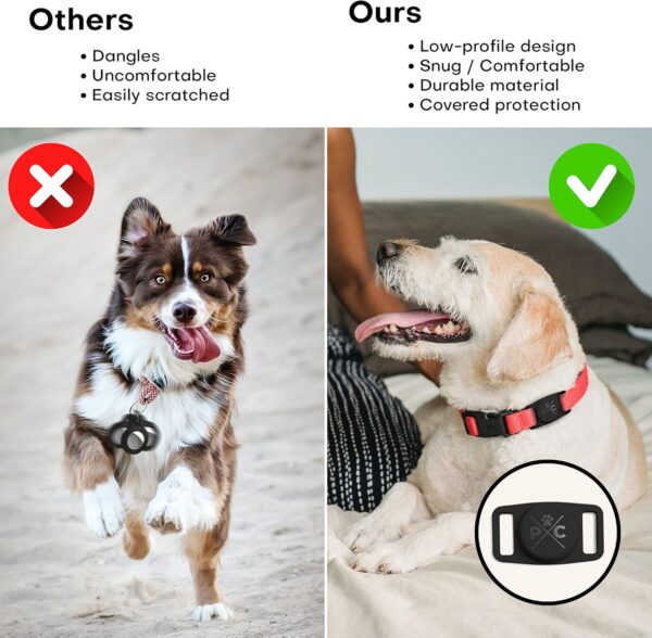Pup Culture AirTag Dog Collar | Durable & Protective Dog AirTag Holder - Track Your Pet Using Apple AirTag Technology - Dog Collar AirTag Holder -for Dogs and Cats - Image 5