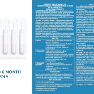 Amazon Basics Flea, Tick & Mosquito Topical Treatment for Medium Dogs (11-20 pounds), 6 Count (Previously Solimo)