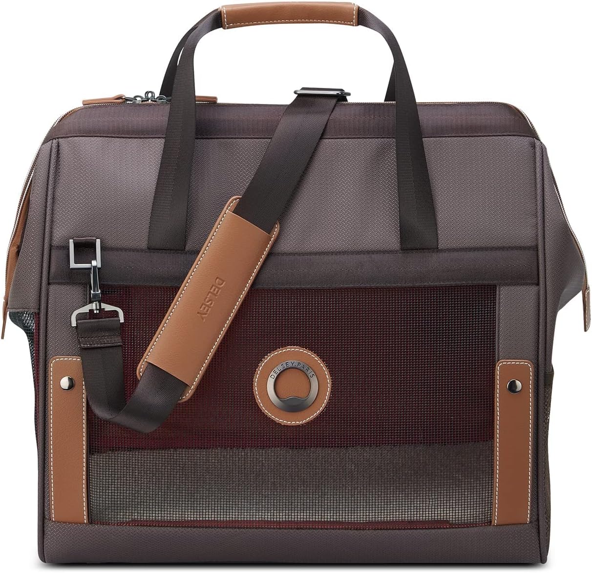 Chatelet 2.0 Soft Sided Pet Carrier, Chocolate Brown - Image 2