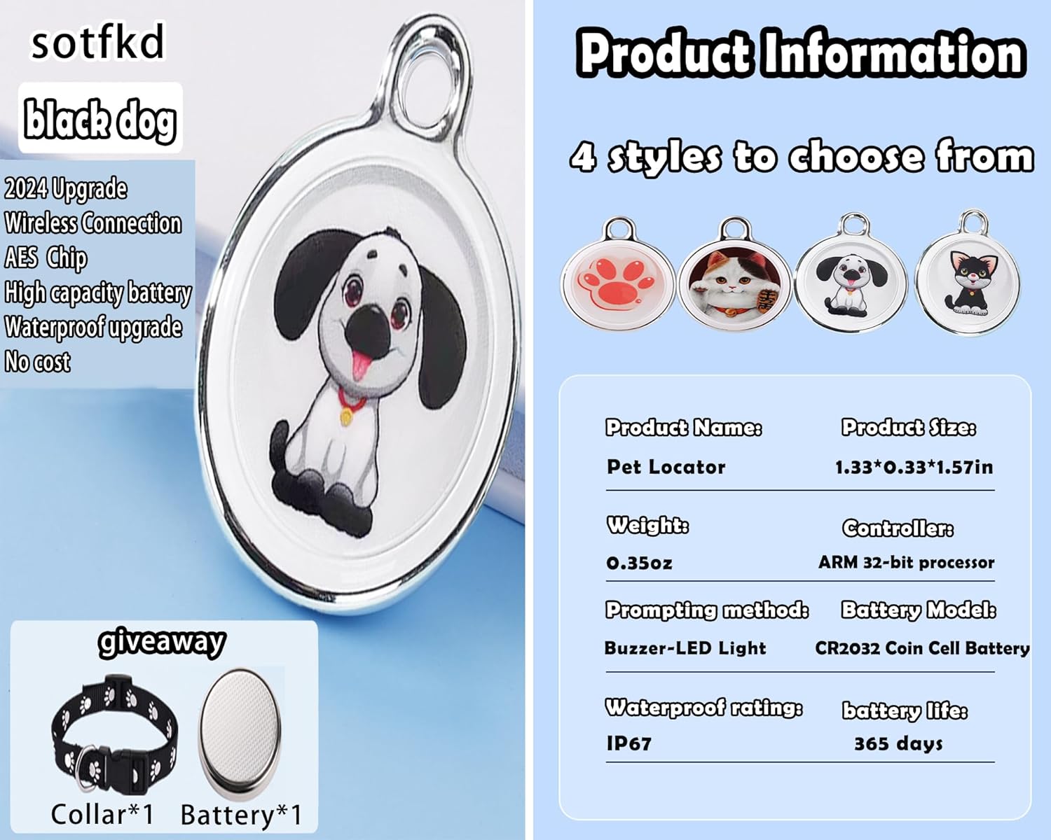 Dog Tracker-GPS Dog Collar-GPS Tracker for Dogs-Pet Tracker for Dogs | Android and iOS Universal | No Monthly Fee | Waterproof | Works with Any Collar - Image 6
