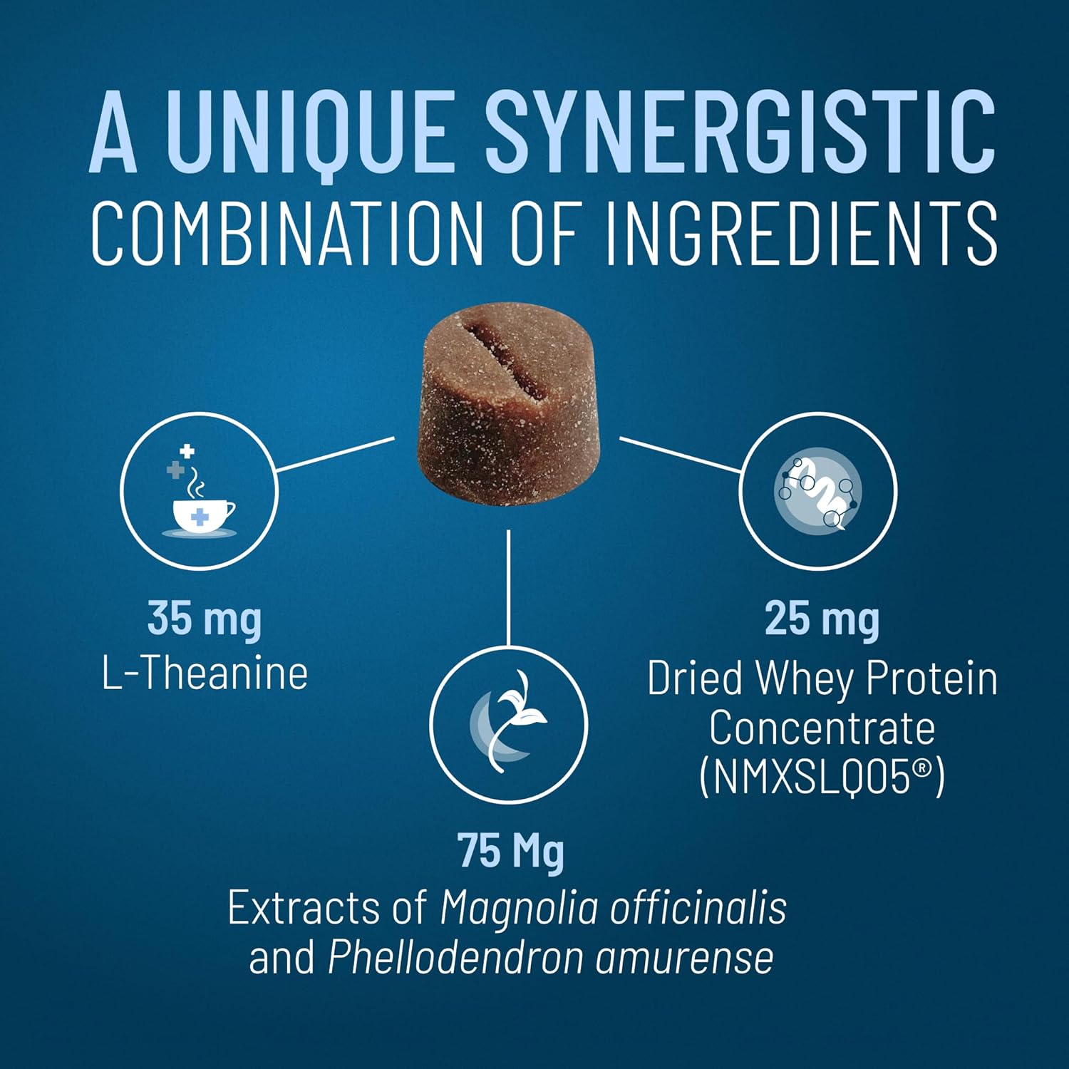 Nutramax Solliquin Calming Behavioral Health Supplement for Small to Medium Dogs and Cats - With L-Theanine, Magnolia / Phellodendron, and Whey Protein Concentrate, 75 Soft Chews - Image 4