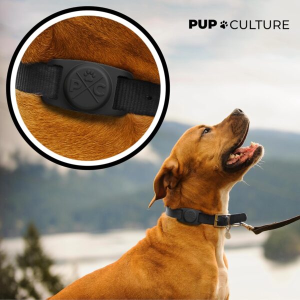 Pup Culture AirTag Dog Collar | Durable & Protective Dog AirTag Holder - Track Your Pet Using Apple AirTag Technology - Dog Collar AirTag Holder -for Dogs and Cats - Image 2