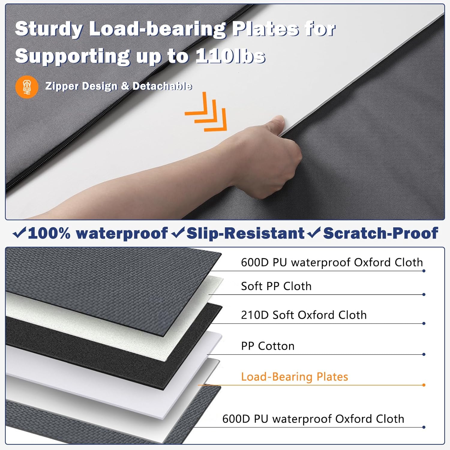 MIXJOY Dog Car Seat for Large Medium Dogs, Back Seat Extender for Pets, Waterproof Pet Carseat for Medium Sized Dog, Hammock for Pet, with Storage Pocket for Cars/SUV/Truck(L) - Image 4