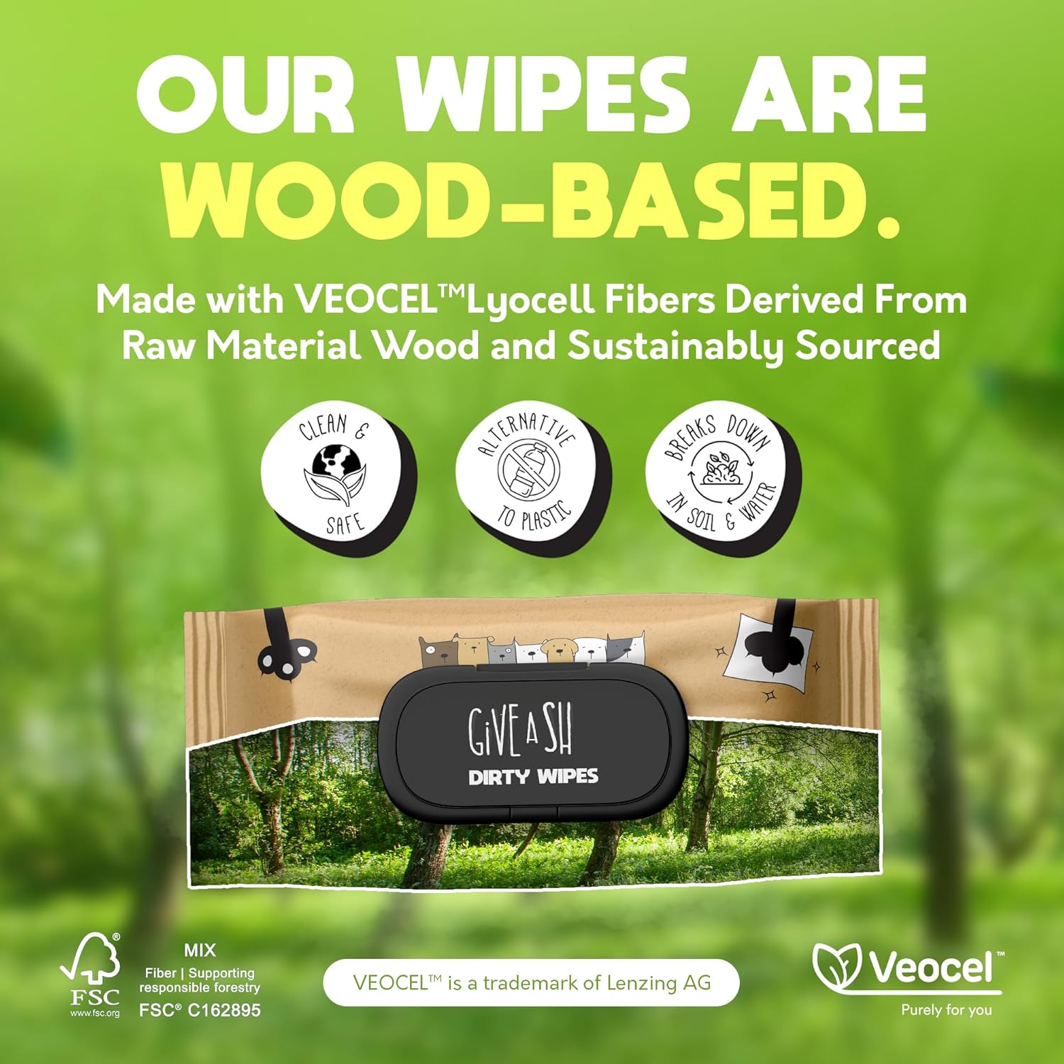 Lick-Safe Pet Wipes for Dogs & Cats - Vet-Approved & Hypoallergenic - Cleans Mud, Odors & Dander - Feline & Dog Wipes for Paws, Face & Butt - Earth-Friendly & Unscented Cat Cleaning - Pack of 100 - Image 6