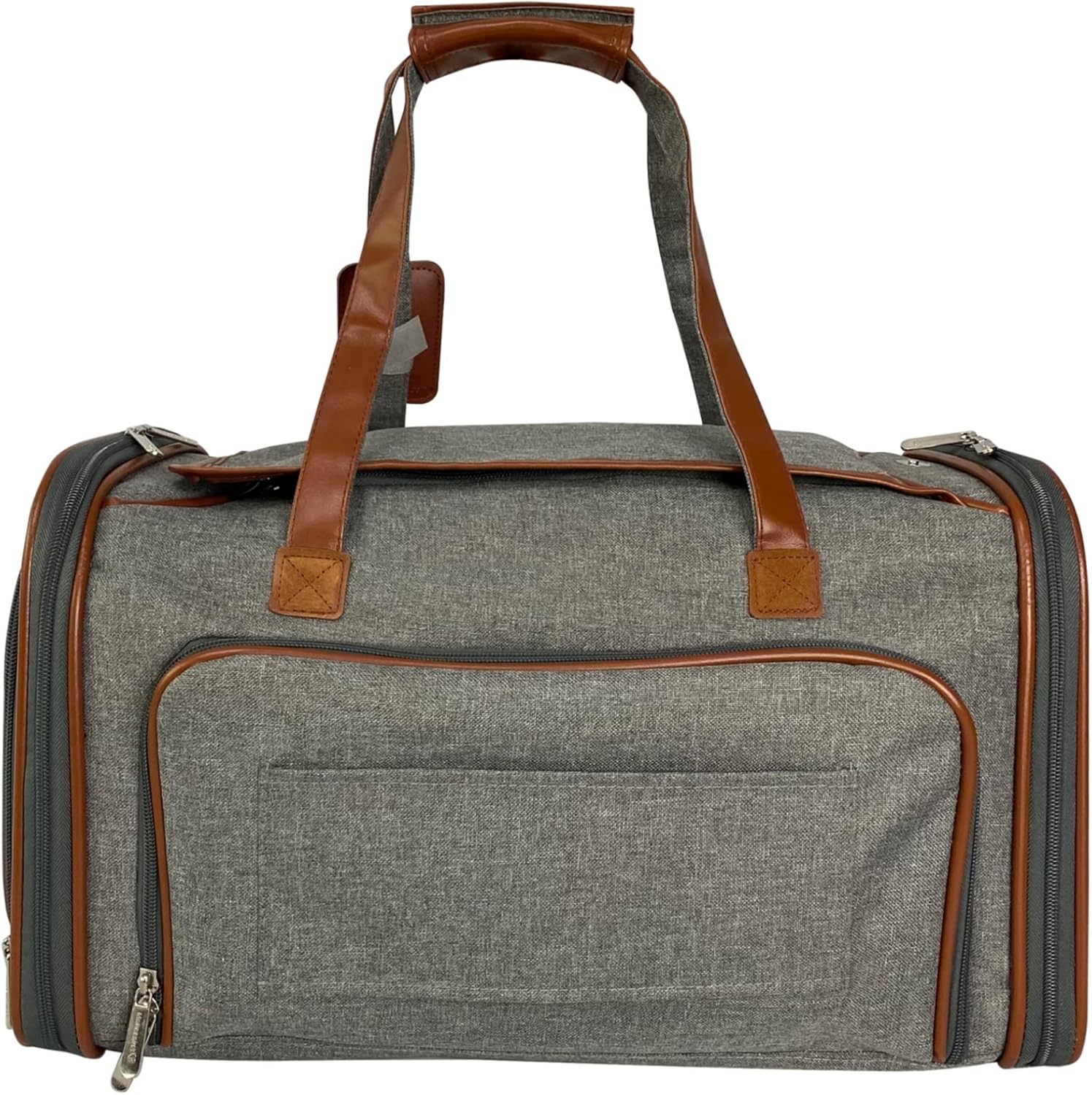 Mr. Peanut's Gold Series Double Expandable Pet Carrier - Platinum Gray - Image 5