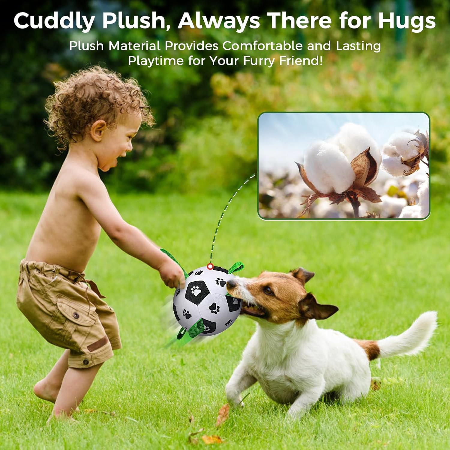 QDAN Interactive Dog Toys, Moving Dog Balls with Straps, Remote Control, Jumping Rolling Bouncing Soccer Ball for Dogs for Small Medium Large Pet - Image 8