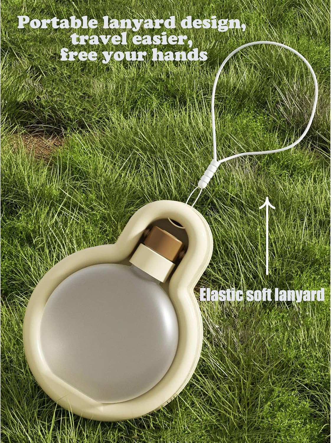 17OZ Portable Foldable Pet Dog Walking Water Bottle, Pet Travel Water Dispenser for Outdoor Walking, Hiking, and Travel Gravity Water Kitten Drinker(Yellow) - Image 6