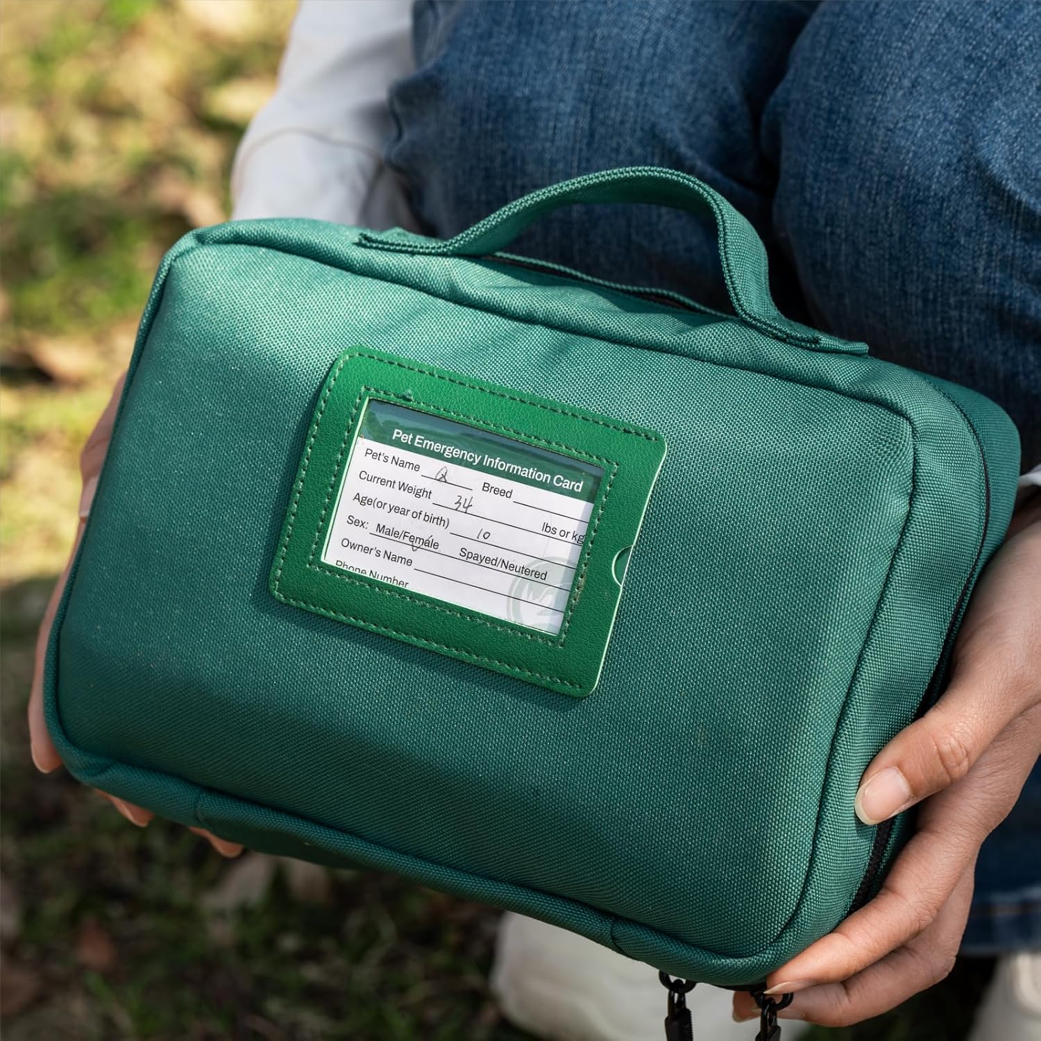 RHINO RESCUE Pet First Aid Kit, Emergency Medical Supplies for Dogs & Cats, Safety Essentials Pack with Thermometer, Disposable Booties for Home, Hiking, Traveling & Camping - Image 7