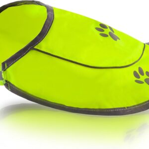 Dog Reflective Vest – Comfortable Jacket Safety Hunting, High Visibility for Dogs with Elastic Straps and Clasp Closure- Yellow, XX-Large