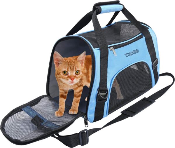 YLONG Airline Approved Pet Carrier,Soft-Sided Pet Travel Carrier for Cats Dogs Puppy Comfort Portable Foldable Pet Bag - Image 7