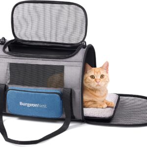 BurgeonNest Cat Carrier for Large Cats 20 lbs,Medium Pet Under 25 lbs,...