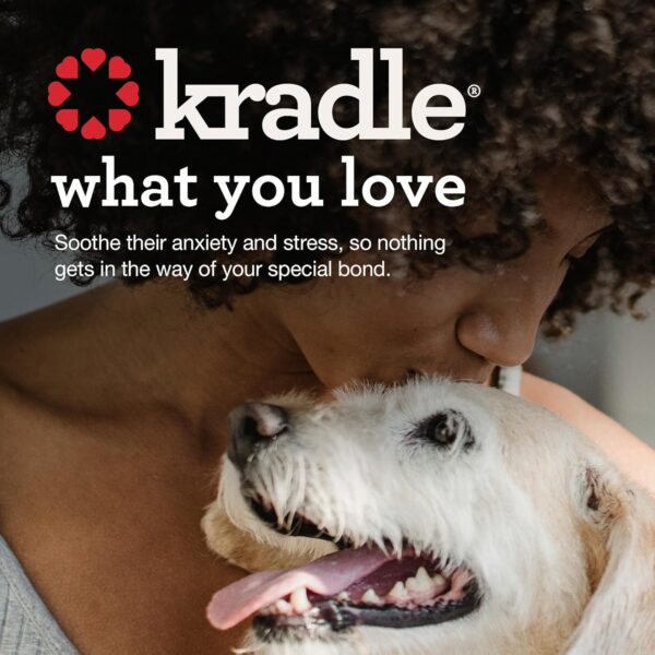 Kradle Calming Chews for Dogs - Anxiety and Stress Support - L-Theanine Ashwagandha GABA - Calming Supplement for Relaxation and Stress - Chicken Flavor- 75 Chews - Image 5