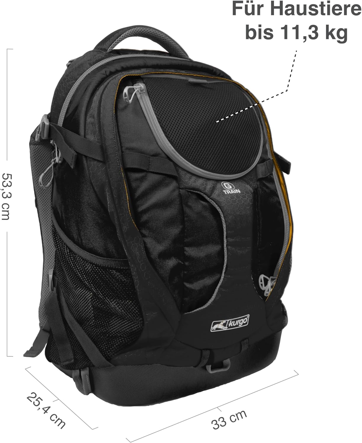 Kurgo G-Train Dog Carrier Backpack for Small Pets Up to 25 Lbs, TSA & Airline Approved, Navy Blue - Image 8