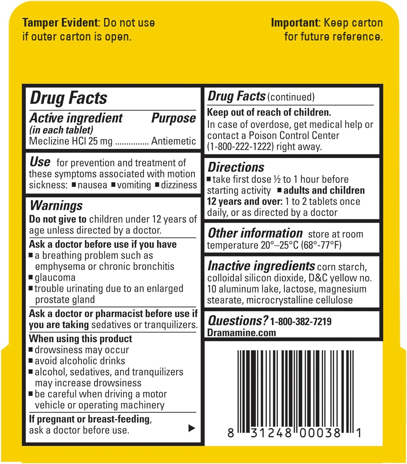 Dramamine Motion Sickness Relief - All Day Less Drowsy, 16 Count - Image 2