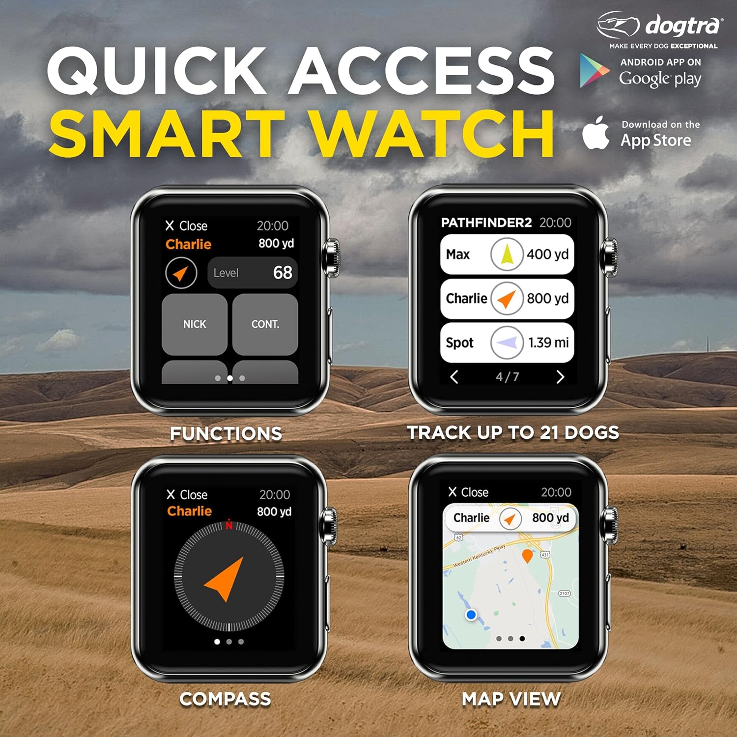 Dogtra Pathfinder 2 - Hunting Ecollar GPS Dog Training Collar with Remote, 9 Mile Range, Tracking & Containment for Medium & Large Dog Breeds, Electric GEO Fence Tracker, Stimulation, Vibration, Tone - Image 7