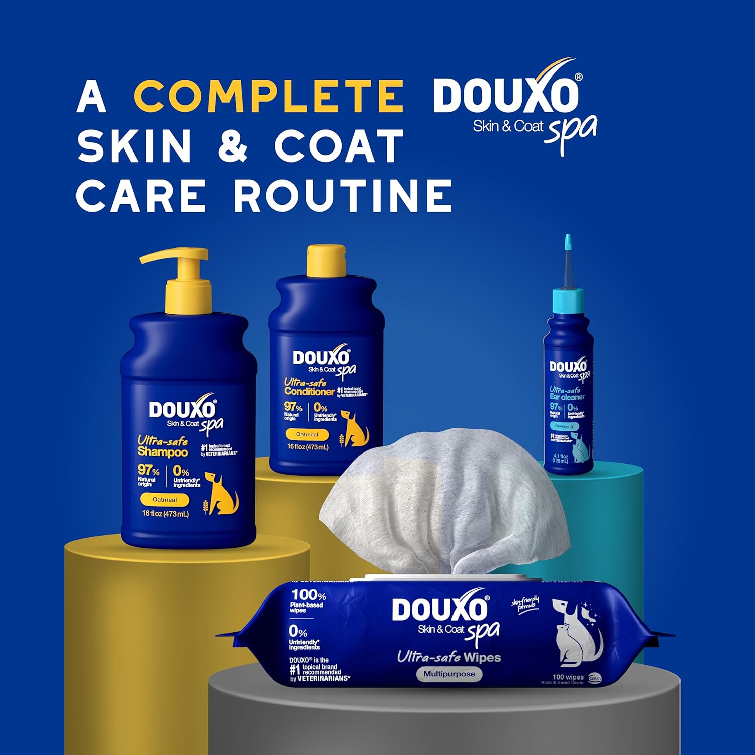 DOUXO® Skin & Coat SPA - Ultra-Safe Oatmeal Dog Shampoo, 16 fl oz, Cleans and Deeply Hydrates The Skin, Enhances The Coat, Leaves The Coat Soft and Radiant, Skin-Friendly Formula - Image 8
