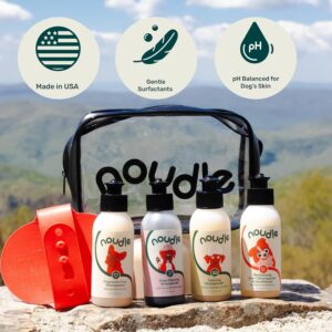 Pets – Gift Set with Travel Bag and Scrubber, Moisturizing and Gentle All Natural pet Shampoos with Aloe and Oatmeal