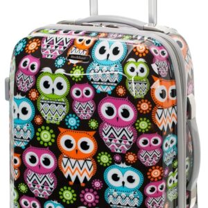 Rockland Departure Hardside Spinner Wheel Luggage, OWL, 2-Piece Set (20/28)
