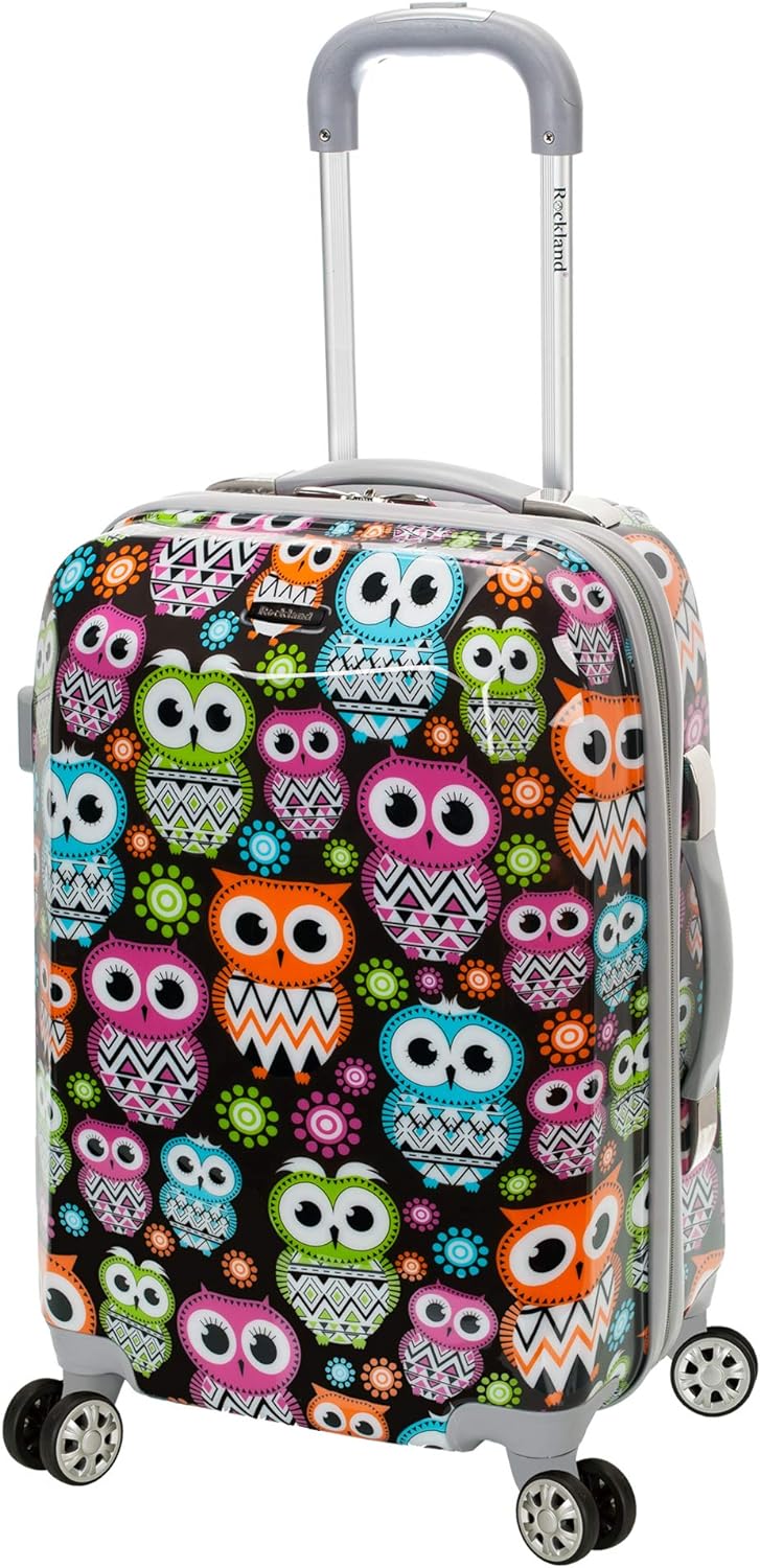 Rockland Departure Hardside Spinner Wheel Luggage, OWL, 2-Piece Set (20/28) - Image 2