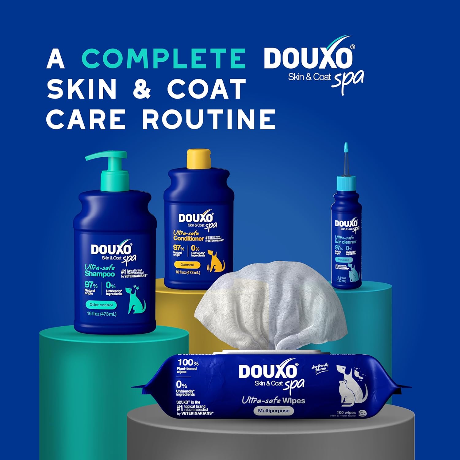 DOUXO® Skin & Coat SPA - Ultra-Safe Odor Control Dog Shampoo for Smelly Dogs, 16 fl oz, Cleans and Hydrates The Skin, Removes Odor, Leaves The Coat Soft and Smelling Great, Skin-Friendly Formula - Image 8