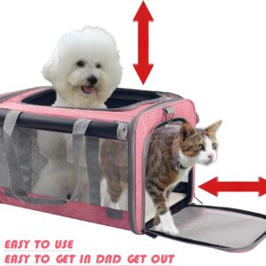 Dog Soft-Sided Carriers Cat Soft-Sided Carriers Dog Carriers Cat Travel Carrier Dog Travel Bag Reptile Carrier Squirrel Carrier Guinea Pig carrierLarge Pink