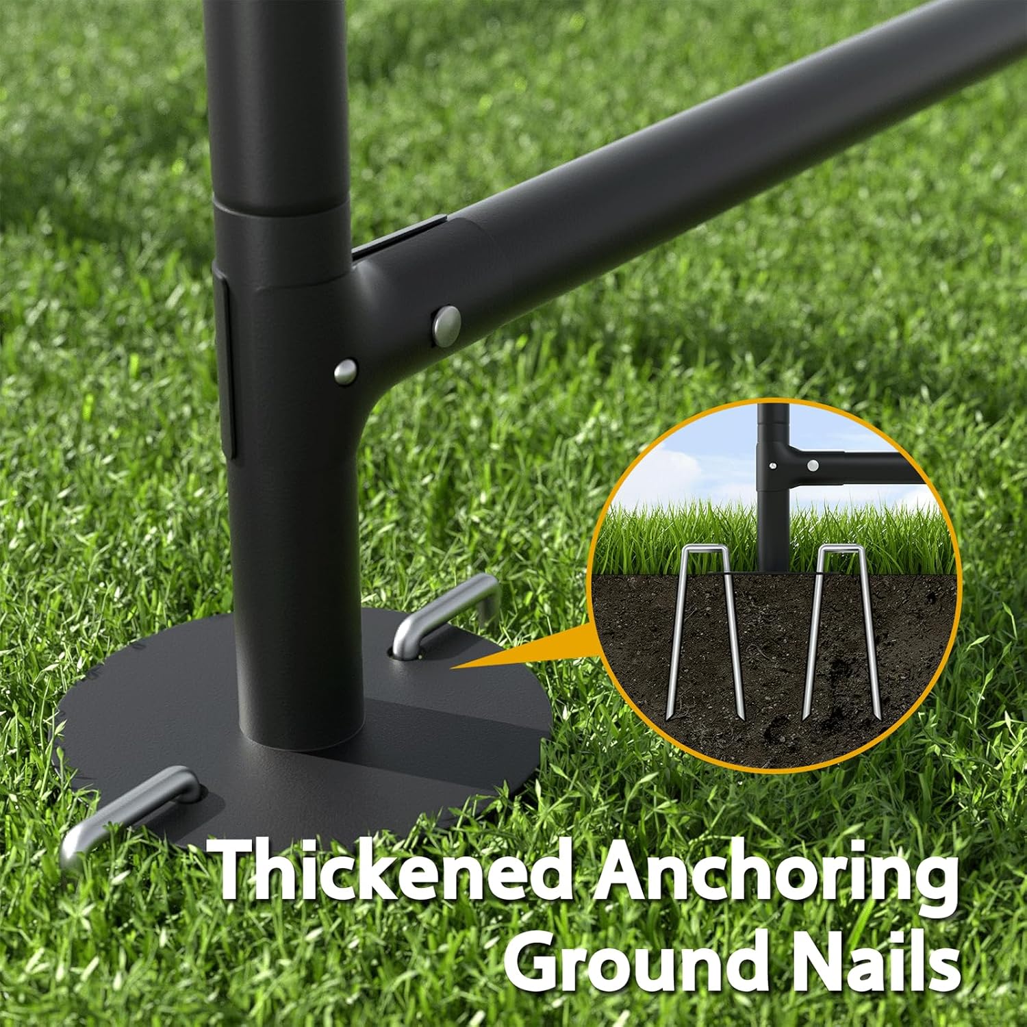 Dog Shade Shelter Outdoor Pet Tent for Dogs and Small Animals - Growfessor Waterproof, Sun Protection, with Ground Nails Pet Canopy with Upgraded Doors - 4'x4'x3' Dimensions - Image 7