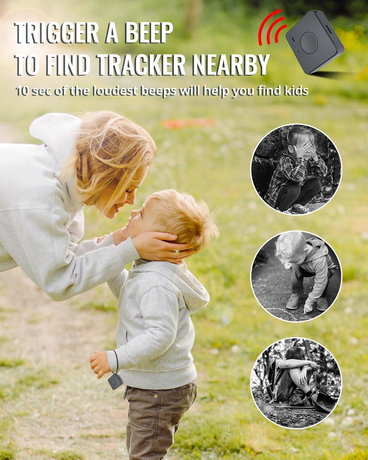 LNCOOON 4G Mini GPS Tracker for Children, Dogs, Elderly - Real Time Tracking Device, Small Wearable GPS Locator, Unlimited Distance, Geo Fence, SOS Button, Buzzer Alert, Subscription Needed - Image 6