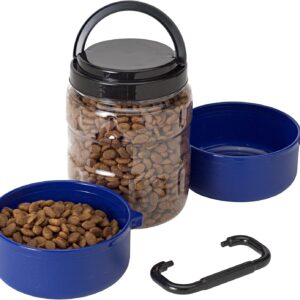 GAMMA2 Vittles Vault Travel-Tainer (6 Cups) Portable Food Storage Container, Blue