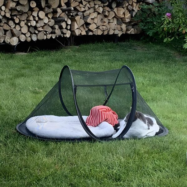 Cat Tent Outdoor, Pet Enclosure Tent Suitable for Cats and Small Animals, Indoor Playpen Portable Exercise Tent with Carry Bag(Dark Green) - Image 8