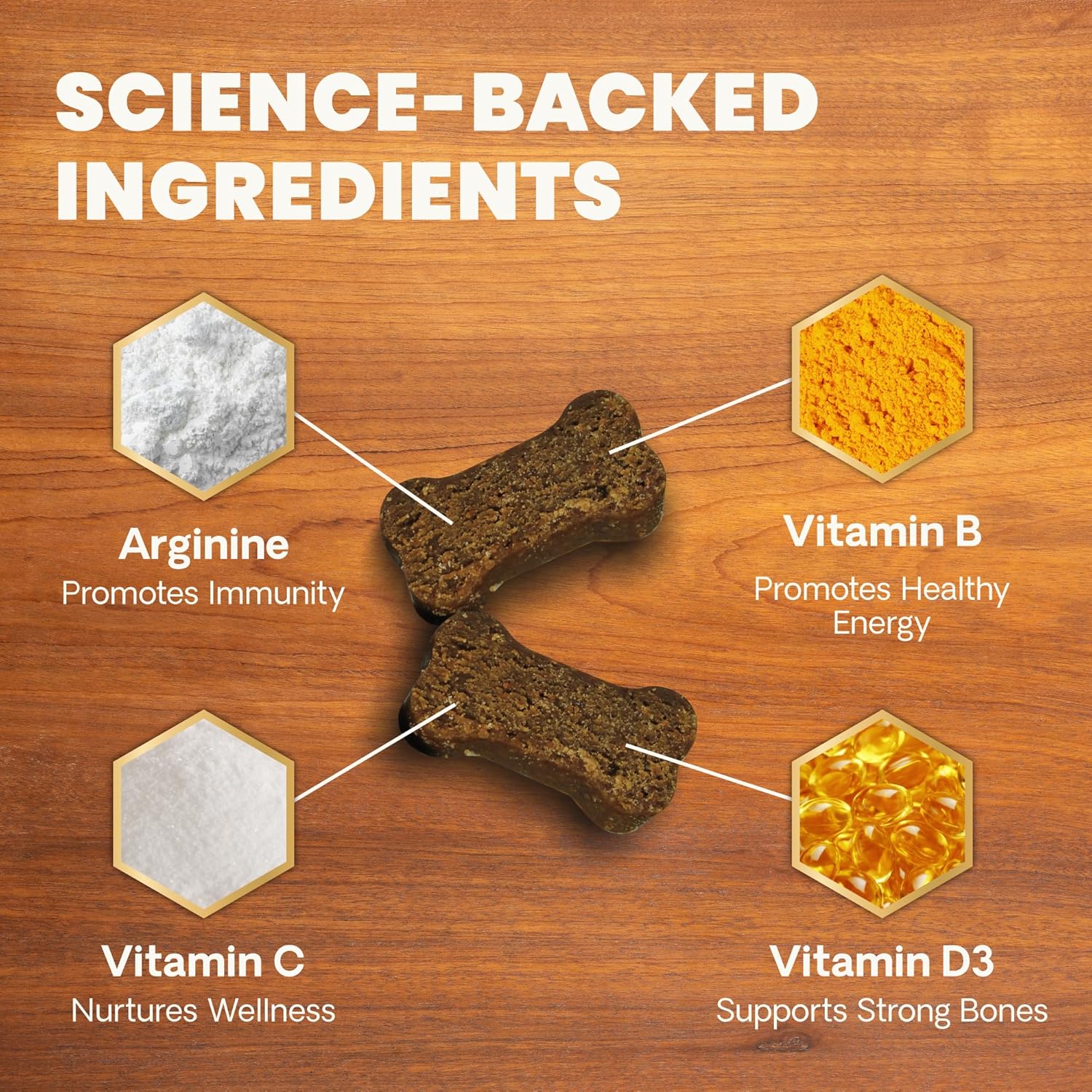 VetriScience Senior 27+ Active Health Chews, Canine Plus Daily Multivitamin for Senior Dogs, Balanced Vitamins, Minerals and Antioxidants, Healthy Aging and Wellness Support, Veggie, 60 Count - Image 5