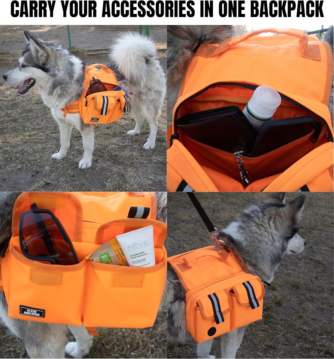 Dog Hiking Backpack Saddle Bag Small Dogs Adjustable Harness Reflective Straps Side Pockets Breathable Fabric Outdoor Walking Travel Lightweight Durable Design Ideal Pet Gear Adventure Use - Image 5