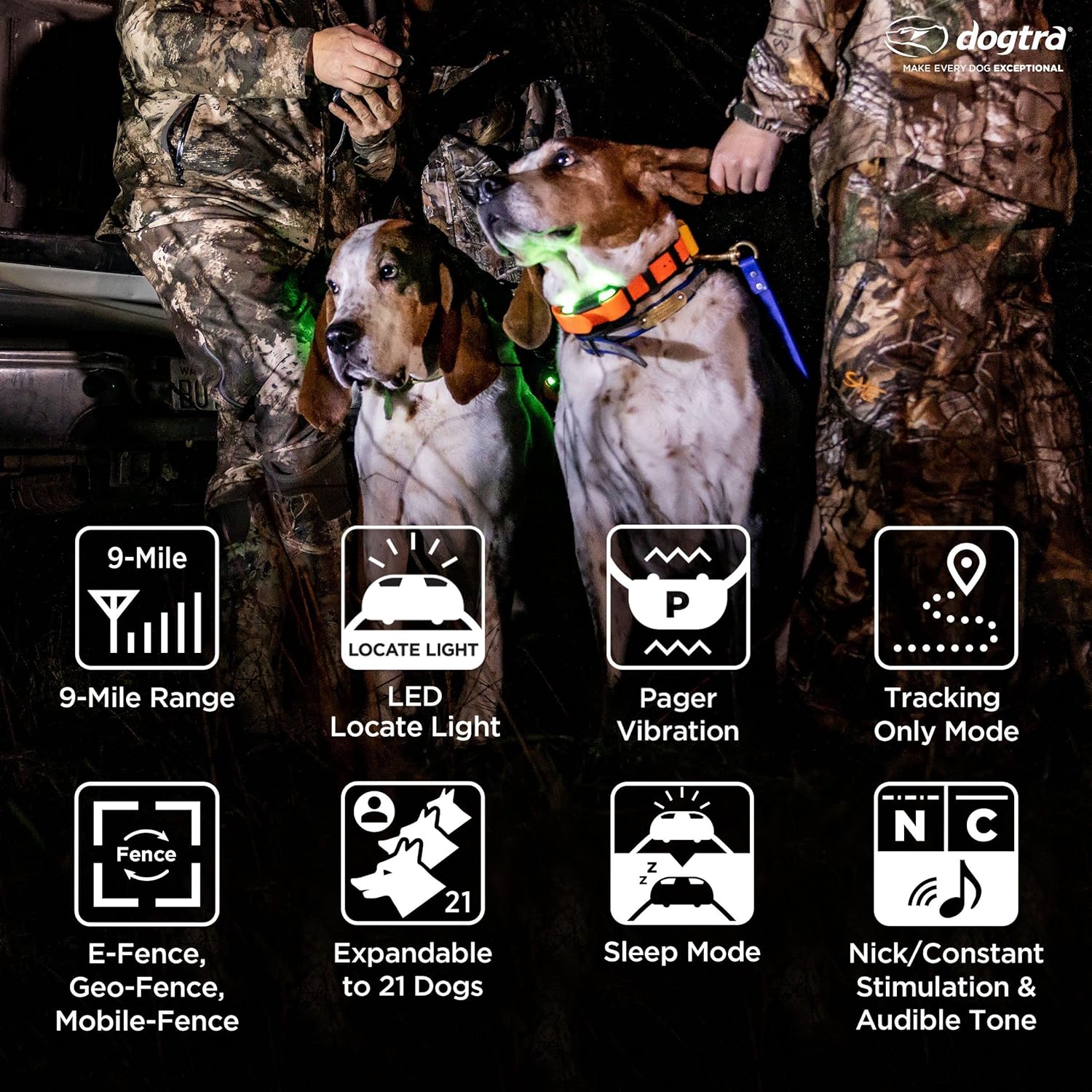 Dogtra Pathfinder 2 - Hunting Ecollar GPS Dog Training Collar with Remote, 9 Mile Range, Tracking & Containment for Medium & Large Dog Breeds, Electric GEO Fence Tracker, Stimulation, Vibration, Tone - Image 4
