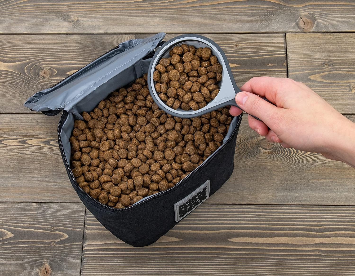 Mobile Dog Gear Pet Food Storage Containers (2 Pack, 5 Cups Each) - Insulated Dog Food Travel Bag & Treat Carrier - Keeps Food Fresh, Portable, Durable, Easy to Clean - Great for Camping & Day Trips - Image 2