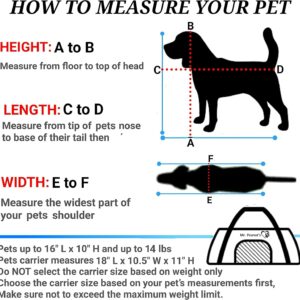 Mr. Peanut’s Expandable Airline Approved Soft Sided Pet Carrier, Luxury Travel Tote with Premium Auto Self Locking Zippers, Plush Faux Fleece Bedding with Sturdy Plywood Base, 18LX10.5WX11 H