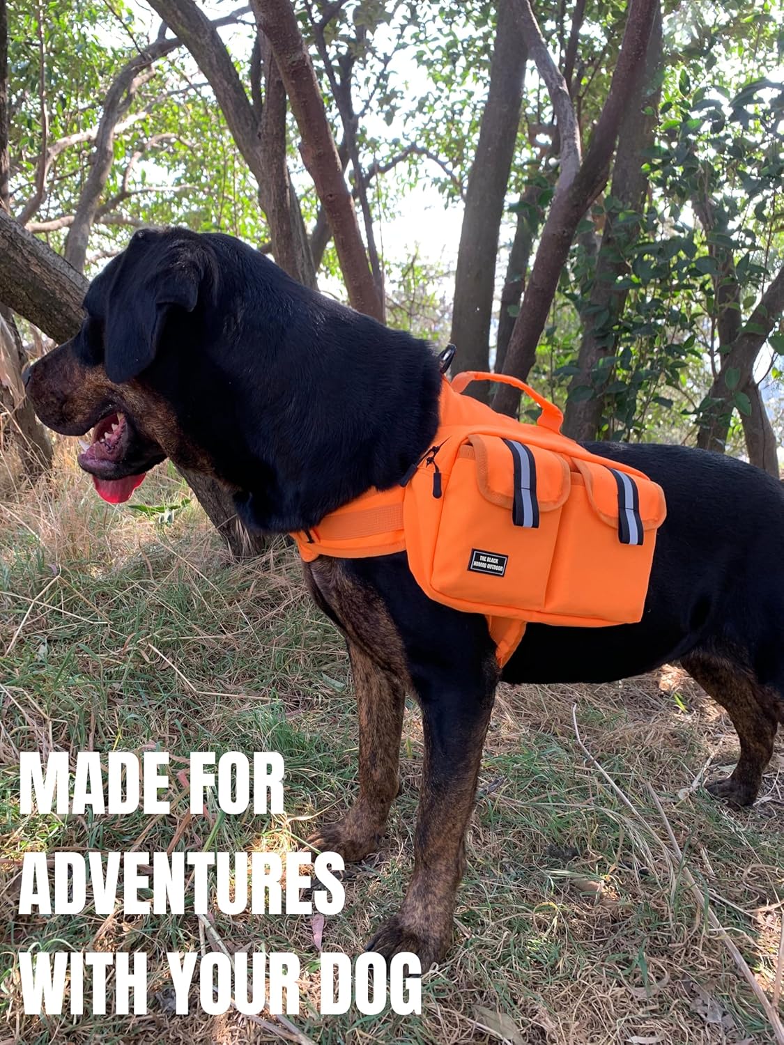 Dog Hiking Backpack Saddle Bag Small Dogs Adjustable Harness Reflective Straps Side Pockets Breathable Fabric Outdoor Walking Travel Lightweight Durable Design Ideal Pet Gear Adventure Use - Image 4