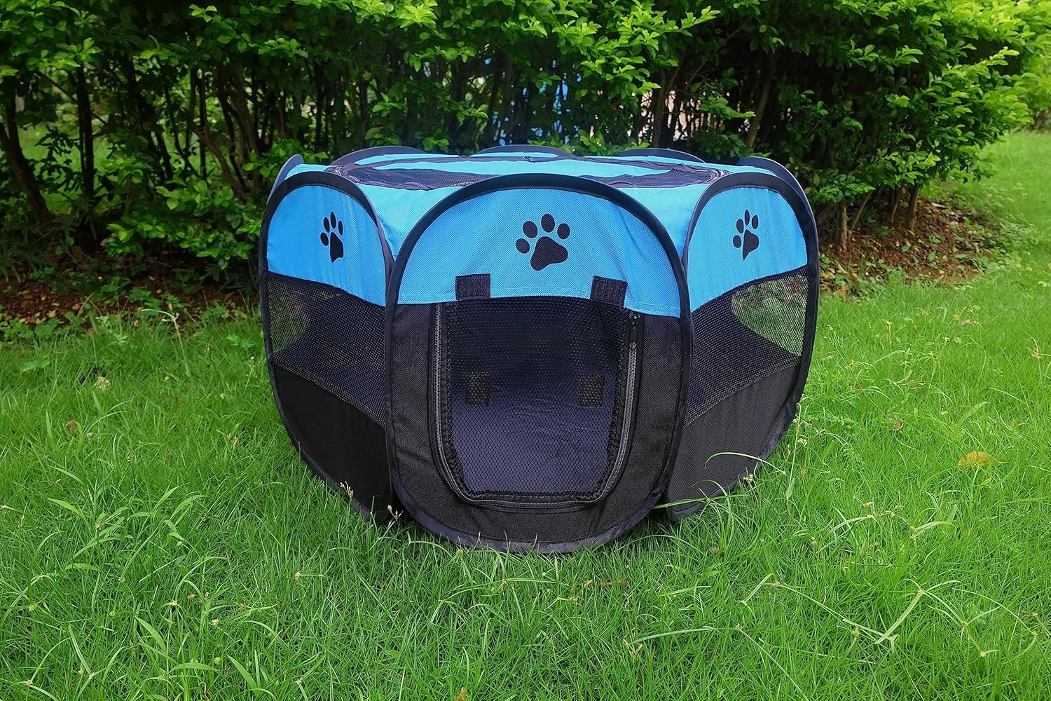 Portable Pet Playpen,Foldable Dog Playpen for Dogs and Cats,Rabbits,Pet Exercise Pet Tents Indoor Outdoor Use (S(28.7" x 28.7" x 16"), Blue) - Image 7