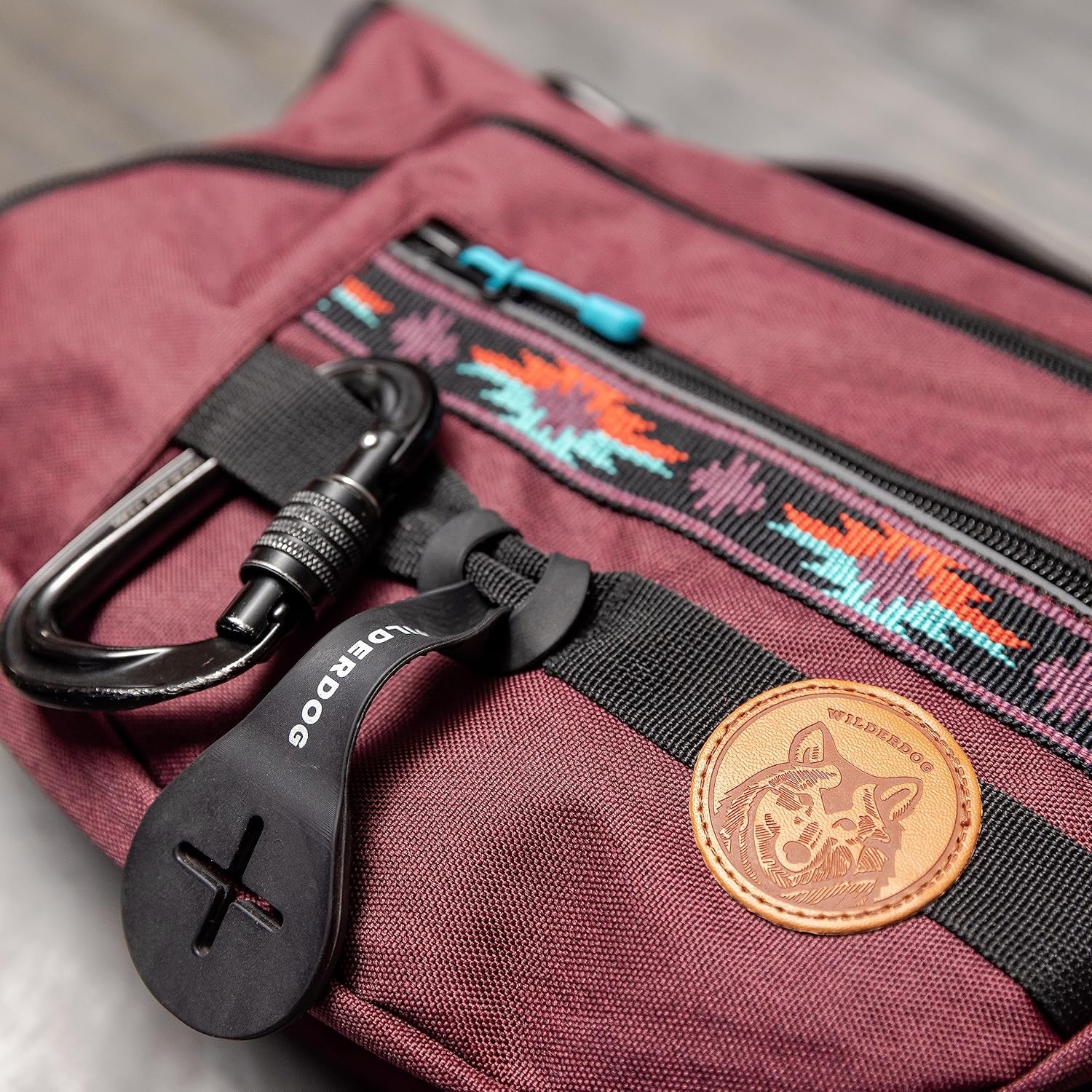 Widlerdog Dog Backpack with Built in Harness and Back-Mounted D-Ring Leash Attachment, Handle, Two Saddlebags with 4 Total Pockets, Built in Poop Bag Dispenser (Huckleberry, Medium) - Image 6