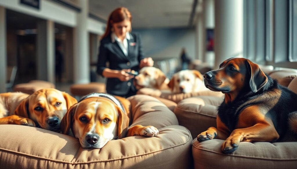 calming dogs during flights