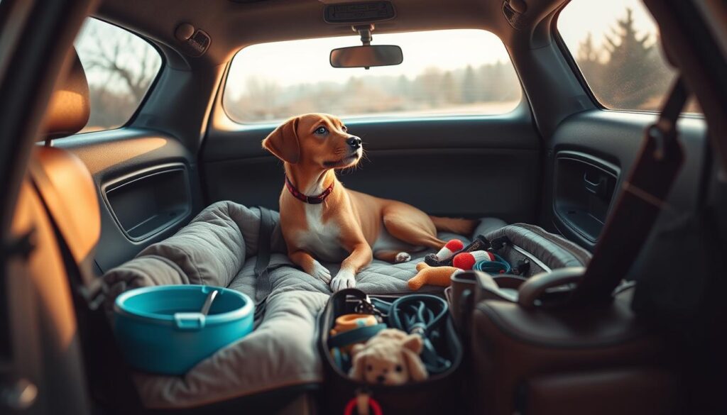 dog car travel preparation