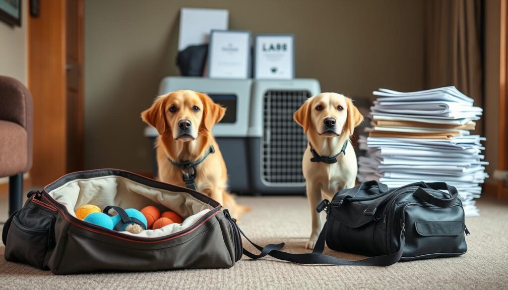 dog travel preparations