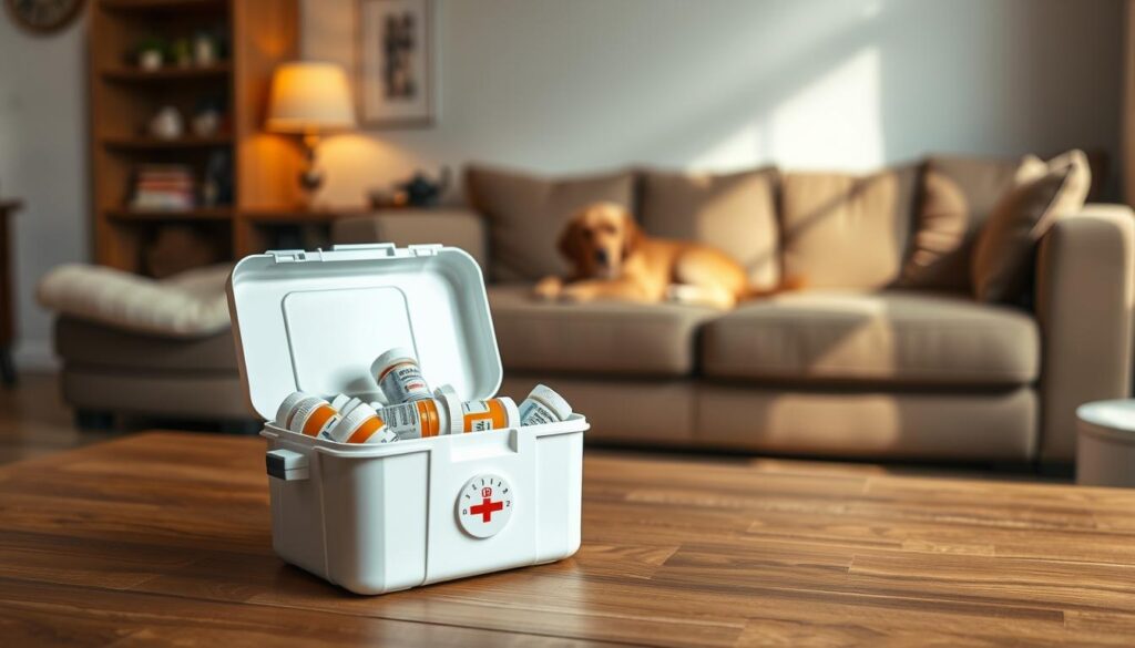 storing dog medication