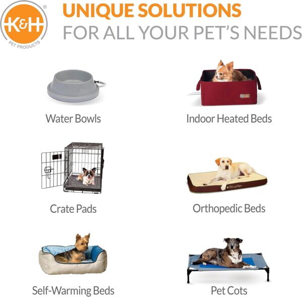 K&H Pet Products Coolin' Pet Pad Dog Mat, Portable Dog Cooling Mat for Travel or in Home, Perfect for Carriers, Crates, Outdoor Houses, Yards, Porches, Pet Beds & More - E-Large 38 X 27in Chill Blue - Image 7